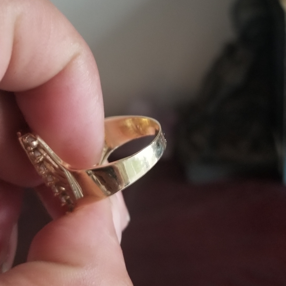 Sale! Vintage Semanario 14k ruby ring sz - Picture 3 of 16